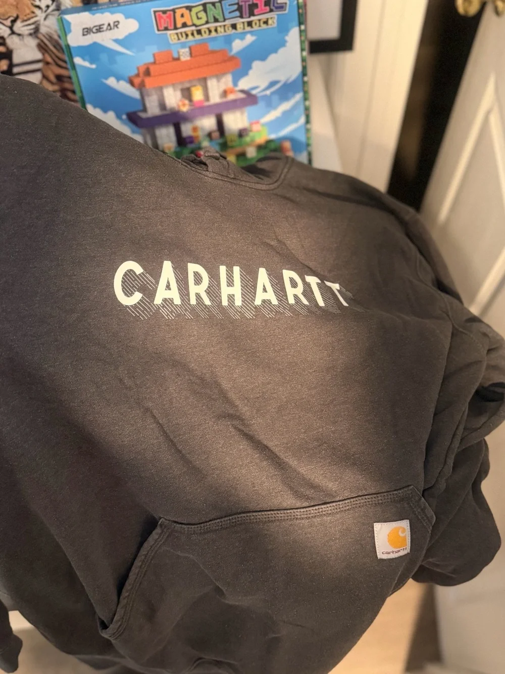 Carhartt Black Logo Pullover Hoodie
